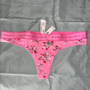 Victoria's Secret Pink Floral Thong